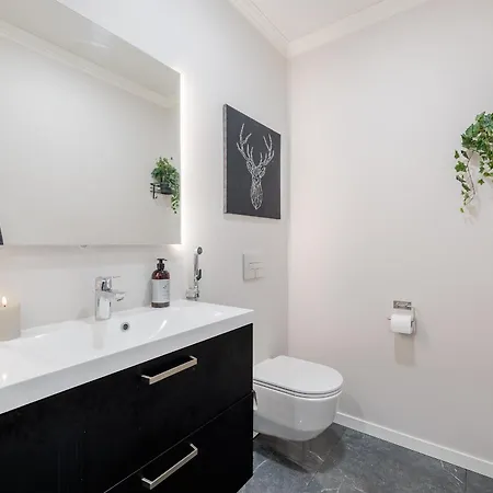 公寓 Riverside Pearl - Modern Near Santa Claus Village, Sauna & Aurora View *
