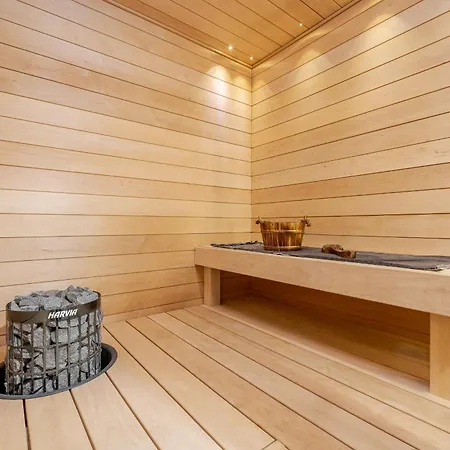 公寓 Riverside Pearl - Modern Near Santa Claus Village, Sauna & Aurora View 罗瓦涅米