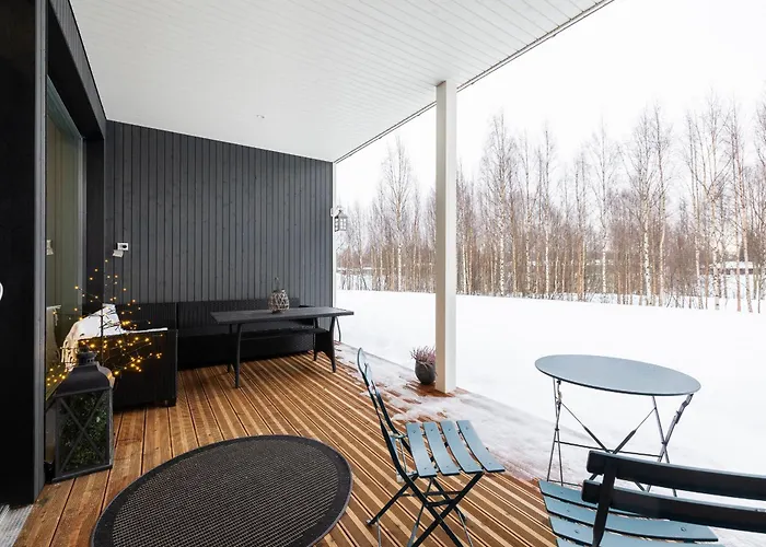 Riverside Pearl - Modern Near Santa Claus Village, Sauna & Aurora View