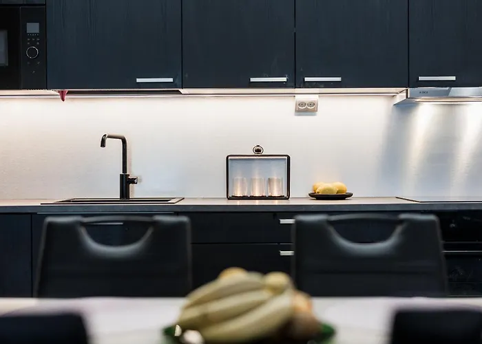 Riverside Pearl - Modern Near Santa Claus Village, Sauna & Aurora View Apartament *